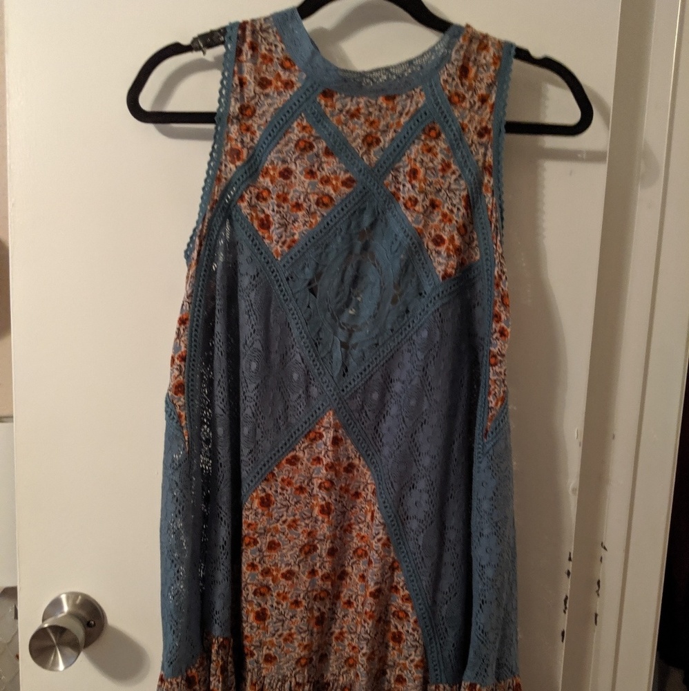 Boho Lace and Floral Dress